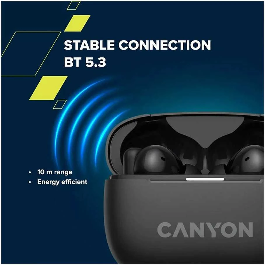 Ausinės Canyon OnGo ANC TWS-10, Juodos