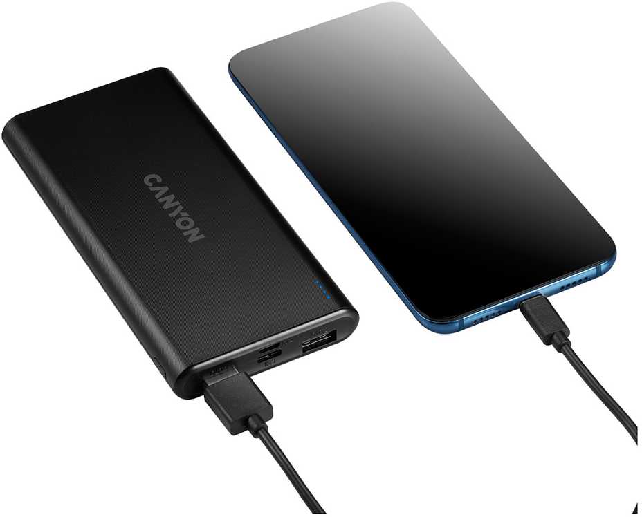 CANYON maitinimo blokas PB-106 10000 mAh juodas