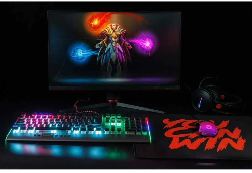 CANYON pelė Braver GM-728 LED Crystal 7buttons su laidu Juodas