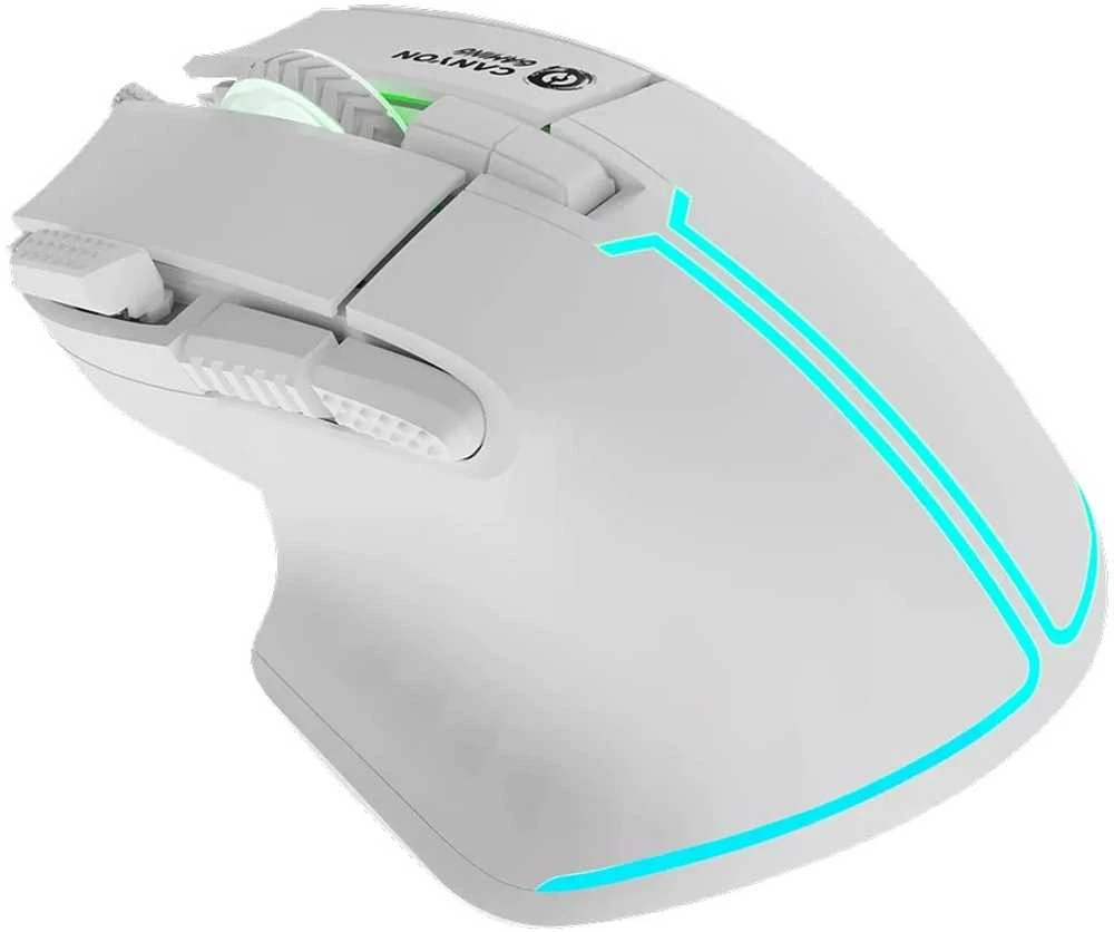 CANYON pelė Fortnax GM-636 RGB 9buttons su laidu Baltas