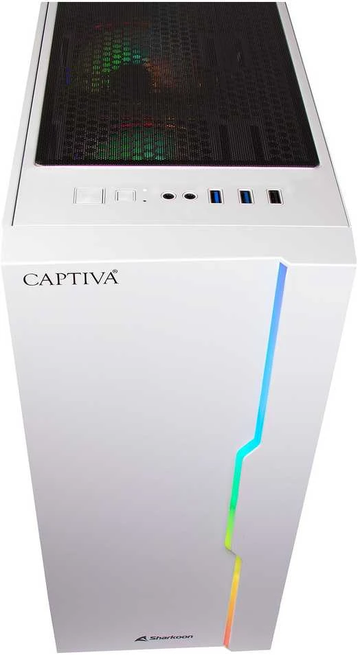 Stacionarus kompiuteris „Captiva Advanced Gaming R94-169“ žaidimų kompiuteris su AMD Ryzen 7 5700X procesoriumi, 32 GB DDR4 RAM, 1 TB M.2 SSD disku, „Nvidia GeForce RTX 5060 Ti“, „Wi-Fi 6“, „Windows 11“