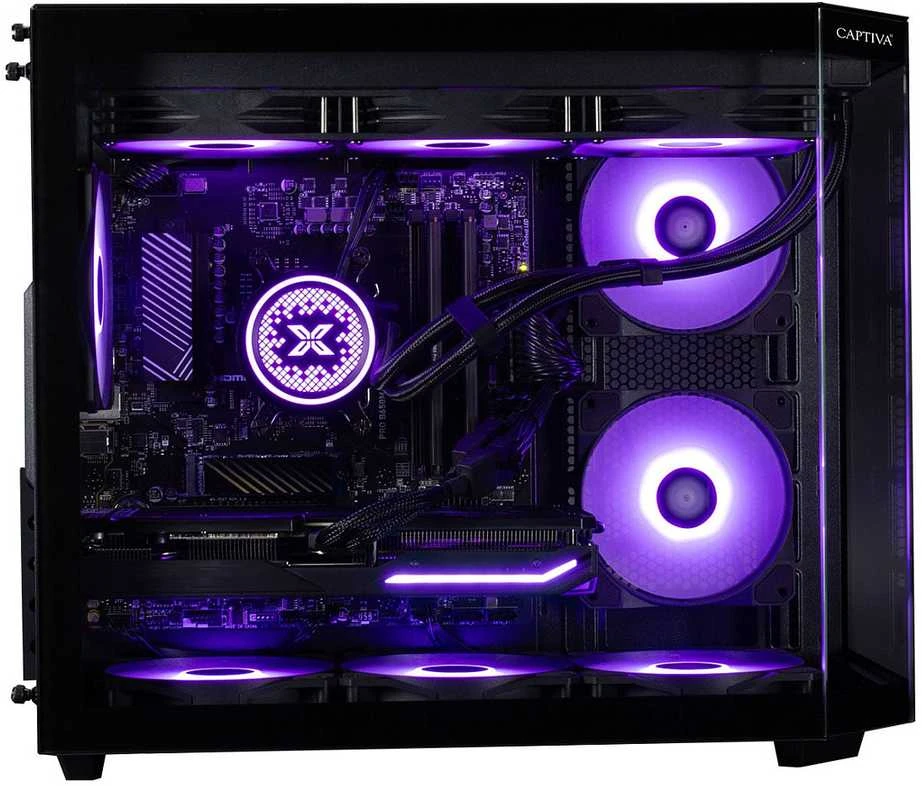 Stacionarus kompiuteris „Captiva“ aukščiausios klasės žaidimų kompiuteris R90-031 R7-5700X 32 GB / 1 TB SSD RTX 5070 „Windows 11“