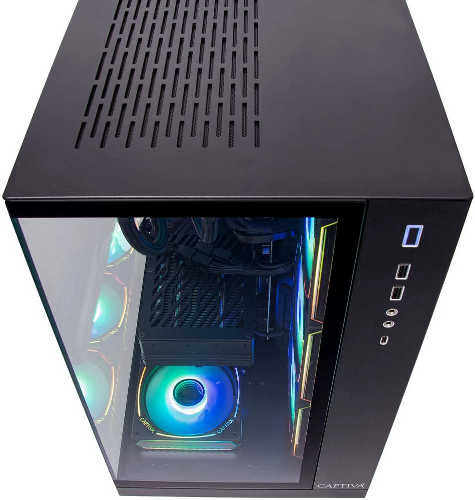 Stacionarus kompiuteris „Captiva“ aukščiausios klasės žaidimų kompiuteris, i90-064, i9-14900KF, 64 GB / 2 TB SSD, RTX 5070, „Windows 11“,