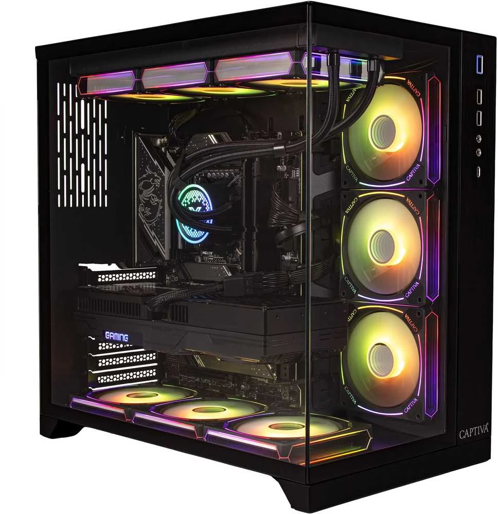 Stacionarus kompiuteris „Captiva PC Highend“ žaidimų kompiuteris I89-020 „Intel Core i9-14900KF“, 64 GB DDR5 RAM, 2 TB M (Pažeista pakuotė)