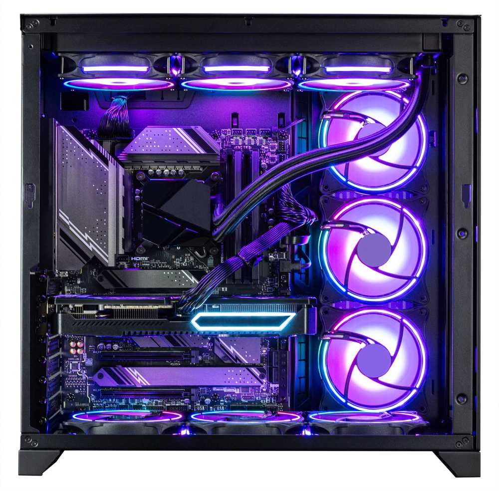 Stacionarus kompiuteris „Captiva Highend“ žaidimų kompiuteris R89-047 su AMD Ryzen 7 7800X3D procesoriumi, 32 GB DDR5 RAM, 2 TB M.2 SSD, NVIDIA GeForce RTX 5080 (16 GB GDDR7), X870, „Windows 11 Home“