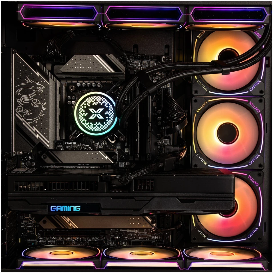 Stacionarus kompiuteris „Captiva Highend Gaming R89-085 R7-9800X3D“ 64 GB / 2 TB SSD RTX 5080 „Windows 11“