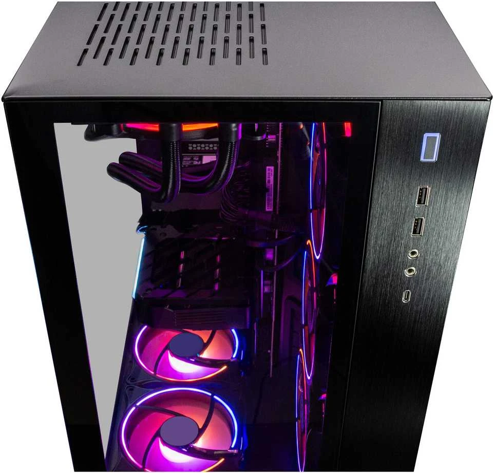 Stacionarus kompiuteris „Captiva Highend“ žaidimų kompiuteris R89-083 su AMD Ryzen 7 9800X3D procesoriumi, 32 GB DDR5 RAM, 2 TB M.2 SSD, NVIDIA GeForce RTX 5080 (16 GB GDDR7), X870, „Windows 11 Home“ operacine sistema