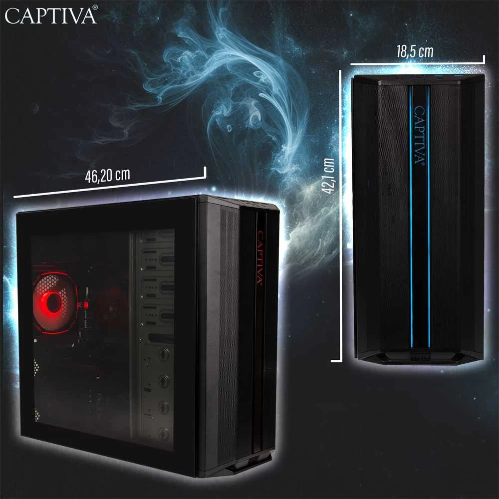 „Captiva“ žaidimams skirtas stacionarus kompiuteris R92-769, R7-5700X, 32 GB / 1 TB SSD, RTX 5060Ti, „Windows 11“