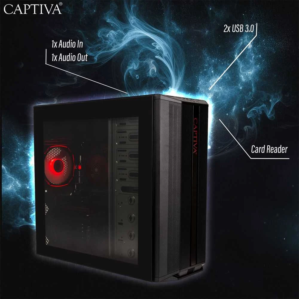 „Captiva“ žaidimams skirtas stacionarus kompiuteris R92-769, R7-5700X, 32 GB / 1 TB SSD, RTX 5060Ti, „Windows 11“