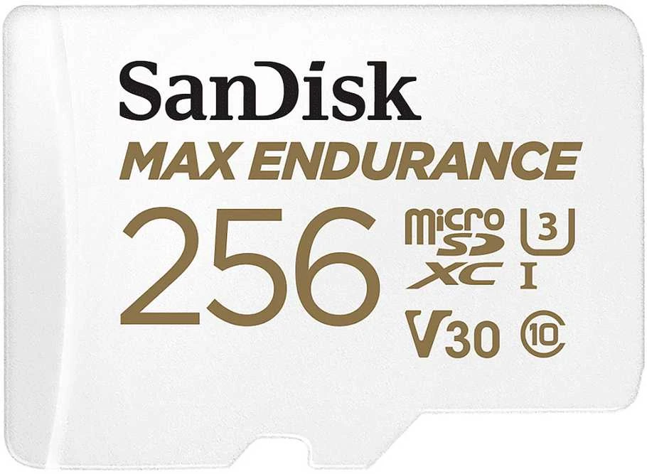 Atminties kortelė SanDisk Max Endurance microSDXC 256GB Class 10 U3 + Adapter