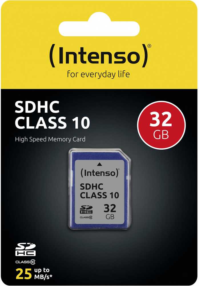 Atminties kortelė „Intenso“ SDHC kortelė, 32 GB, 10 klasė