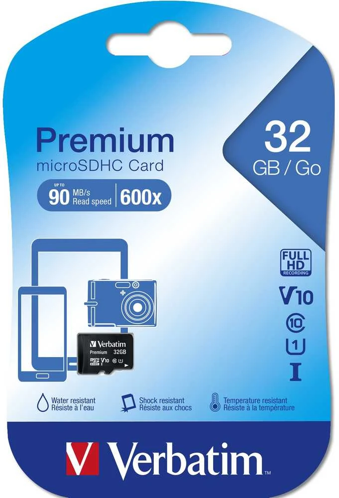 Micro SDHC atminties kortelė Verbatim 32GB / V44013
