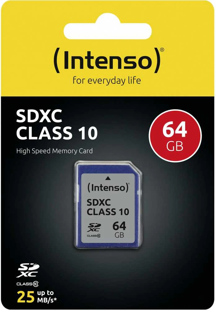 Atminties kortelė Intenso SDXC 64GB Class10 3411490