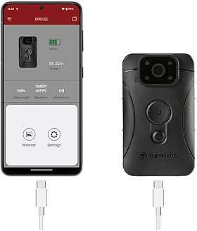 „Transcend Body Camera I DrivePro Body 10C I Type-C“ (64 GB)