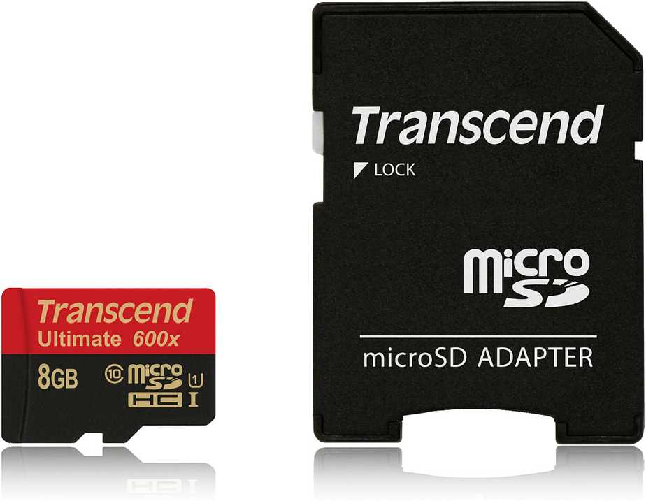 Atminties kortelė TRANSCEND 8GB Micro SDHC Class10 U1 MLC 600x