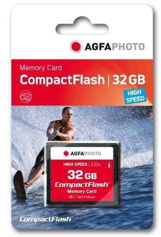 Atminties kortelė AgfaPhoto Compact Flash 32GB didelės spartos 300x MLC