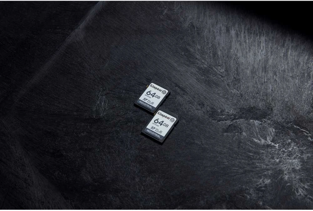 Atminties kortelė „Kingston Industrial SDXC“ 64 GB, 10 klasės, A1, pSLC