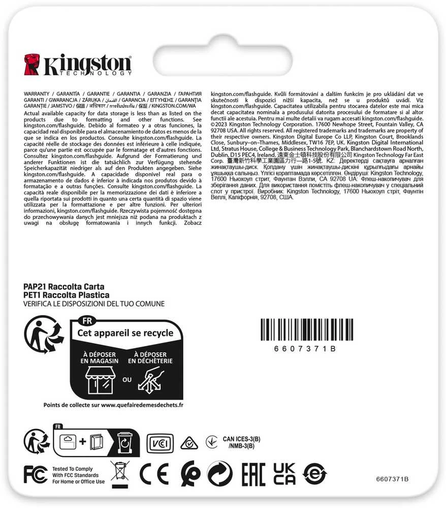 Atminties kortelė „Kingston Industrial SDXC“ 64 GB, 10 klasės, A1, pSLC