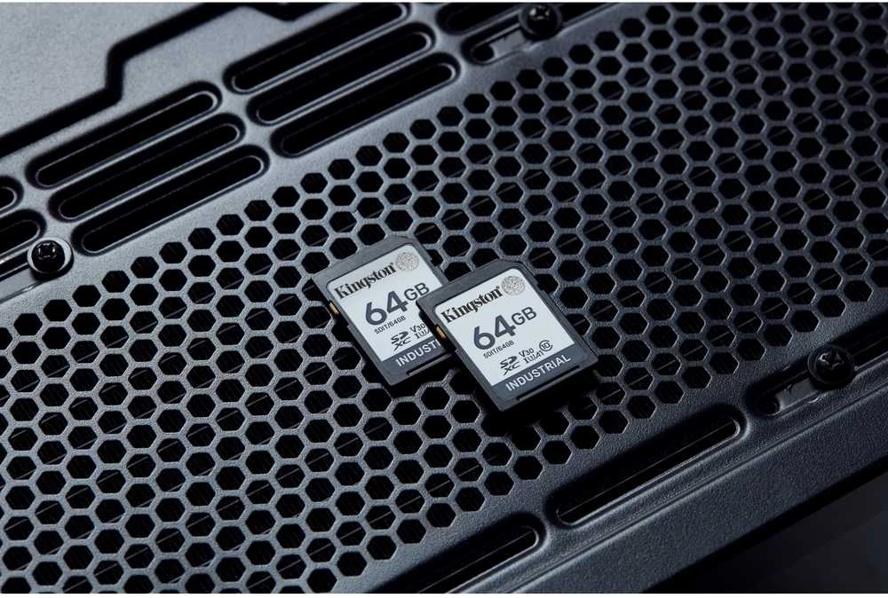 Atminties kortelė „Kingston Industrial SDXC“ 64 GB, 10 klasės, A1, pSLC