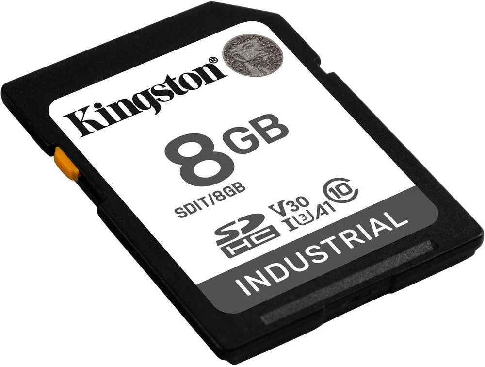 Kingston 8GB SDHC atminties kortelė kampu