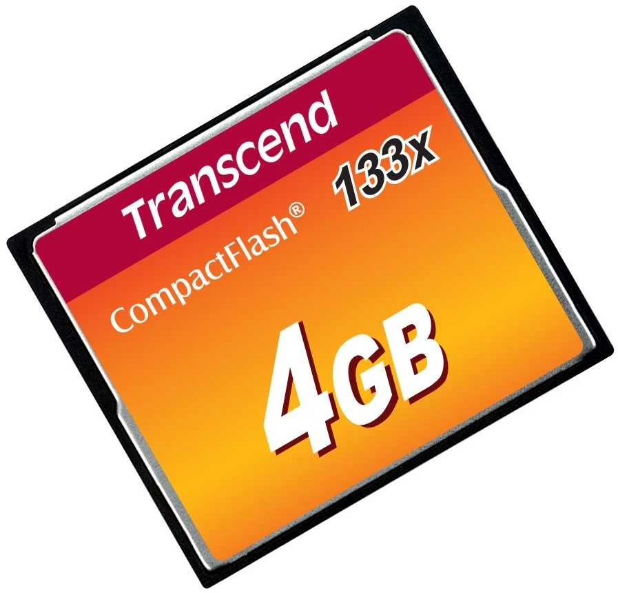 Atminties kortelė TRANSCEND 4GB CFCard 133x ultra