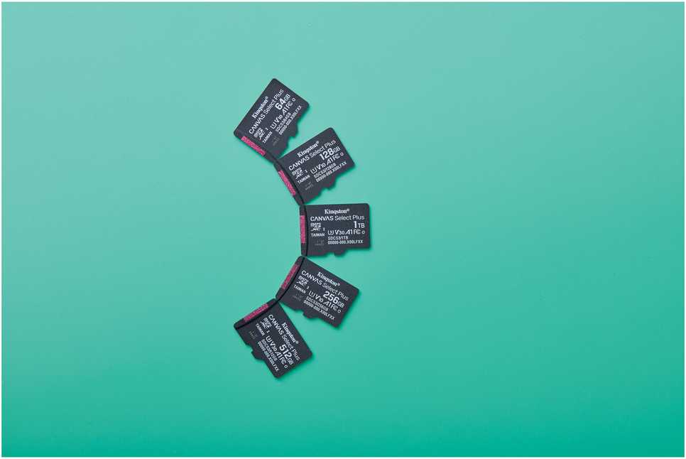 Atminties kortelė KINGSTON 1 TB mikrofoninė SDXC atmintinė „Canvas Select Plus“