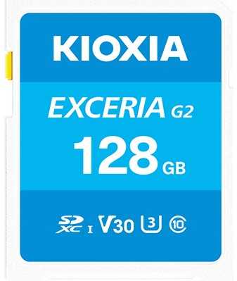 Atminties kortelė Kioxia Enterprise Ssd Karta Kioxia Exceria G2 SDXC 128GB UHS-I Klasa 10 (LNEX2L128GG4)
