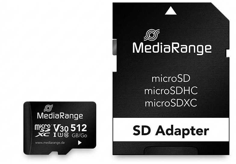 Karta MediaRange MR947 Micro SDXC 512GB UHS-I Klasa 10