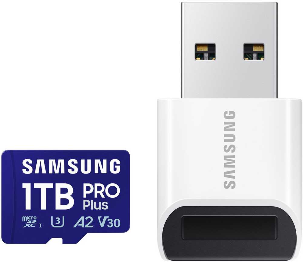 Atminties kortelė Samsung MB-MD1T0S, 1 TB, "Micro SDXC", 10 klasė, UHS-I, 180 MB/s, 130 MB/s