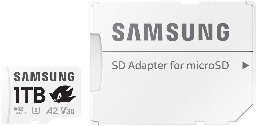 Atminties kortelė Žemėlapis Samsung Pro Plus Sonic The Hedgehog Micro SDXC 1 TB Class 10 UHS-I/U3 A2 V30 (MB-MD1T0SA/LC1)