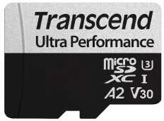 Atminties kortelė TRANSCEND 128GB Micro SD su adapteriu UHS-I U3 A2