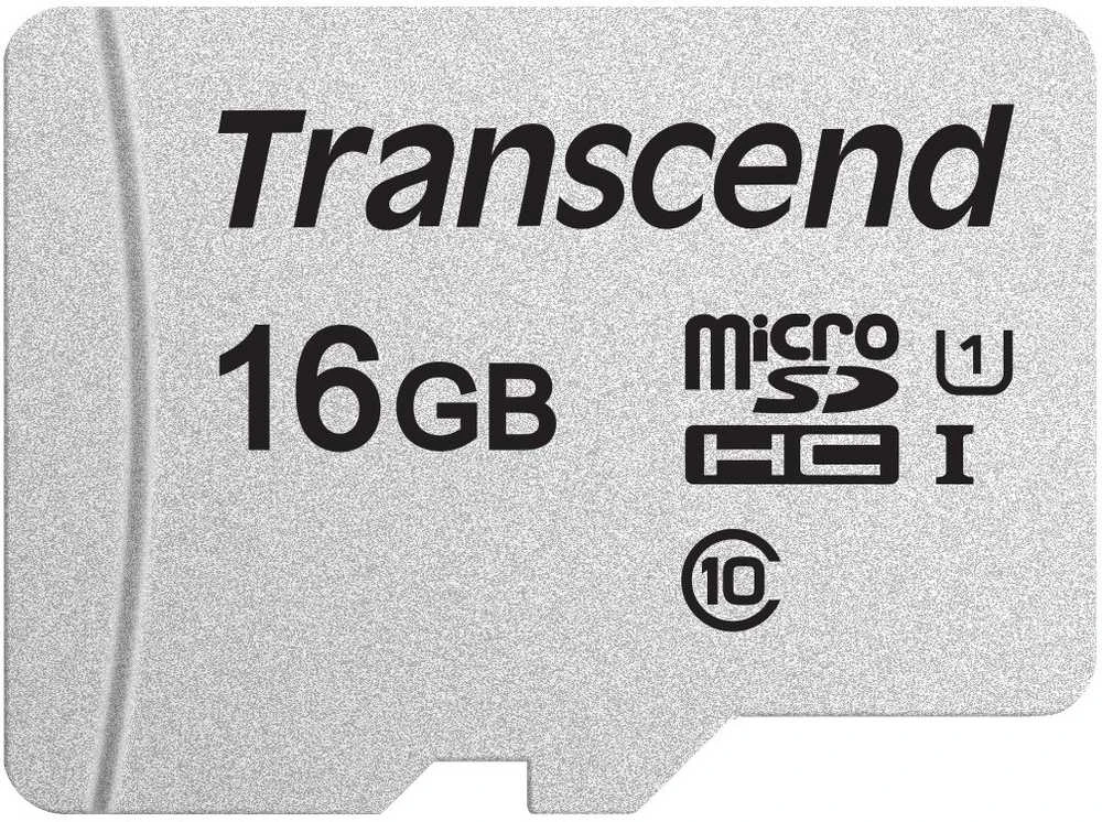 Atminties kortelė Transcend microSDHC USD300S 16GB CL10 UHS-I U1 iki 95MB/S