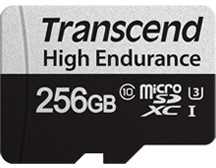 Atminties kortelė Transcend Micro SDXC 350V 256GB 10 klasės UHS-I U1 kortelė