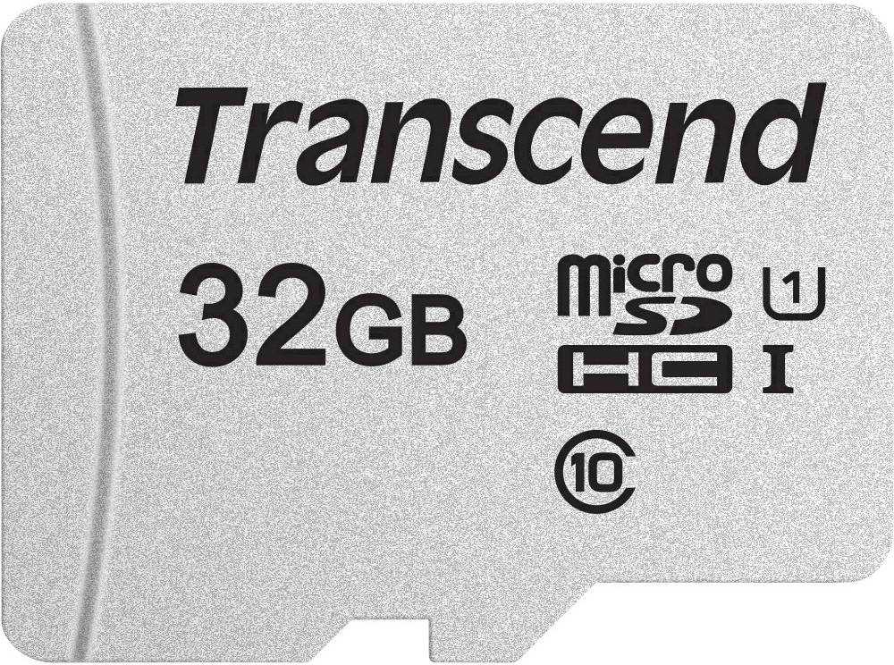 Atminties kortelė su adapteriu Transcend microSDHC USD300S 32GB CL10 UHS-I iki 95MB/S