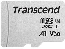Atminties kortelė su adapteriu Transcend microSDXC USD300S 64GB CL10 UHS-I iki 95MB/S