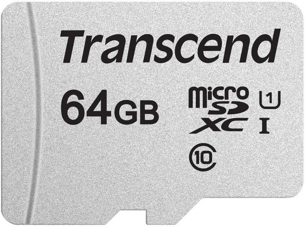 Atminties kortelė Transcend microSDXC USD300S 64GB CL10 UHS-I U1 iki 95MB/S