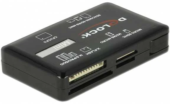 Delock SuperSpeed USB kortelių skaitytuvas, skirtas CF/SD/MicroSD/MS/M2/xD