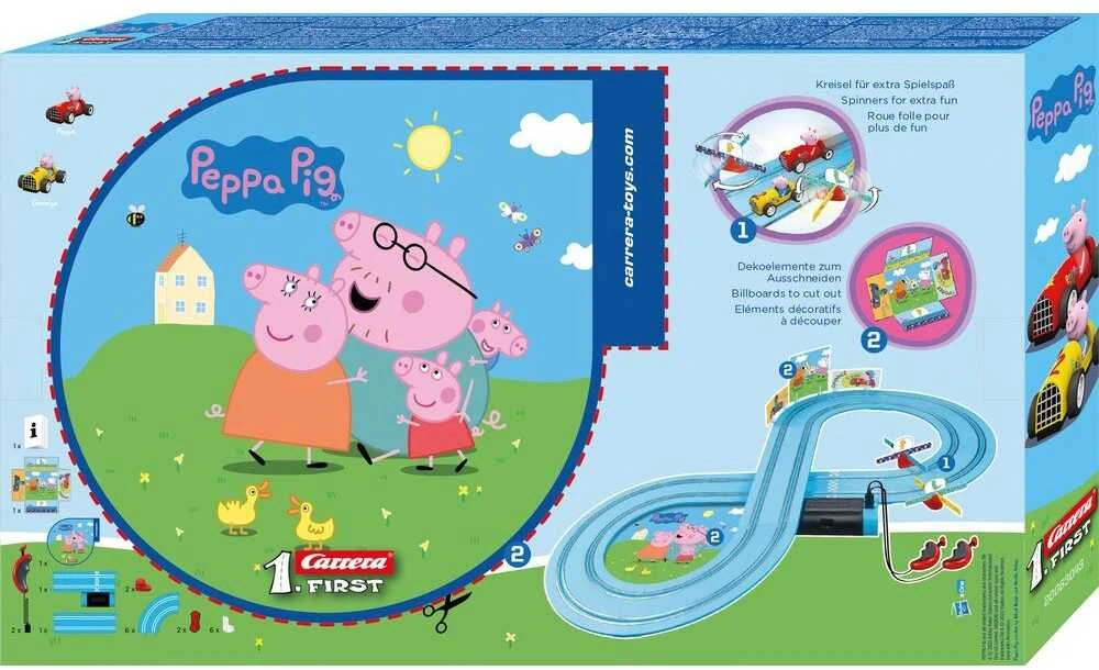Milly Mally Carrera FIRST Peppa Pig – vaikų GranPrix 2,4 m