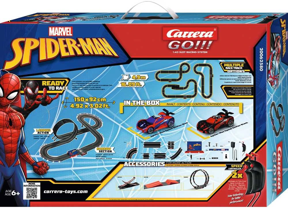 Žaislinis lenktyninis automobilis Carrera Go Spider Racing 4,9 m trasai