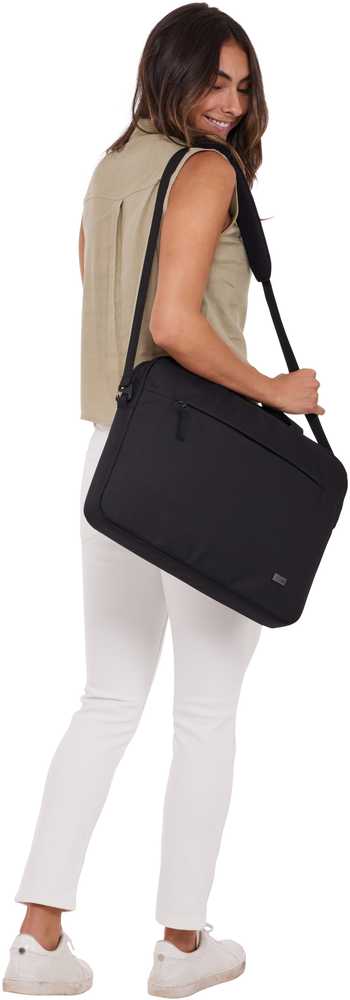Case Logic | Invigo Eco Attaché | INVIA116 | Attaché | Shoulder strap | Juodas