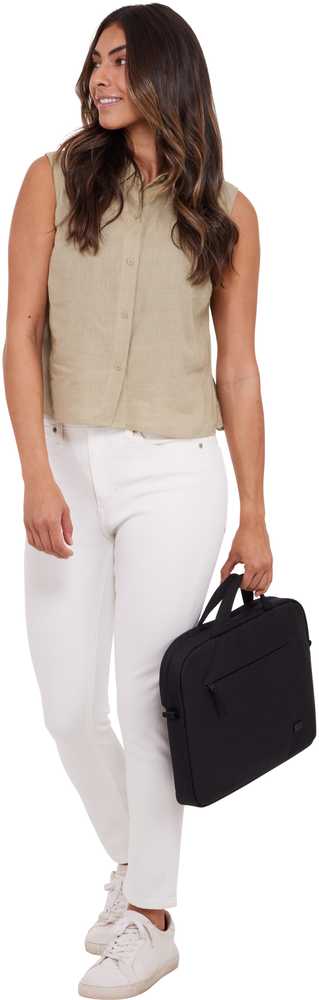Case Logic | Invigo Eco Attaché | INVIA116 | Attaché | Shoulder strap | Juodas