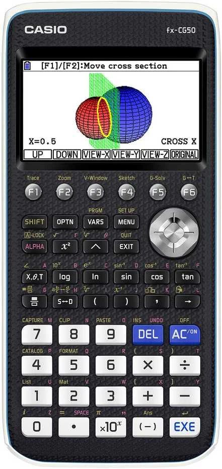 Casio FX-CG50 spalvotas ekranas