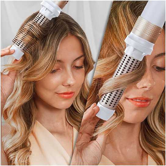 Modeliavimo šepetys Cecotec 14w1 Bamba CeramicCare AirGlam Champagne