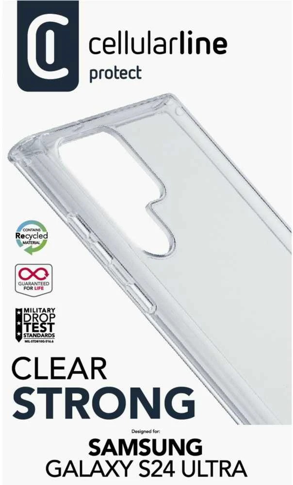 Cellular Line Cellularline Clear Strong - dėklas Samsung Galaxy S24 Ultra Transparent