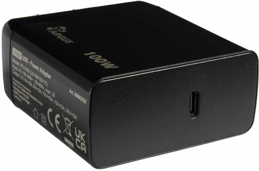 Nešiojamojo kompiuterio maitinimo adapteris Inter-Tech 100 W, 5 A, 20 V (88882230)