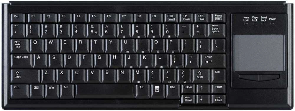 Cherry INDUSTRY 4.0 COMPACT ULTRAFLAT/TOUCHPAD Klaviatūra USB Juodas