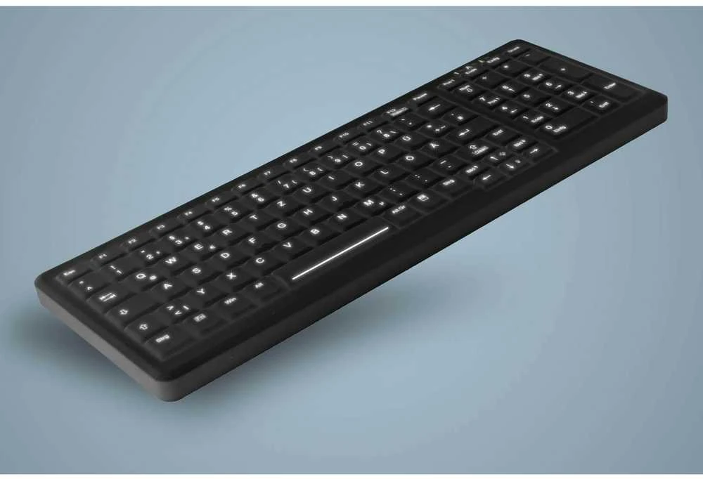 Klaviatūra Cherry Active KEY MTA AK-C7000 su laidu DE-išdėstymas juodas
