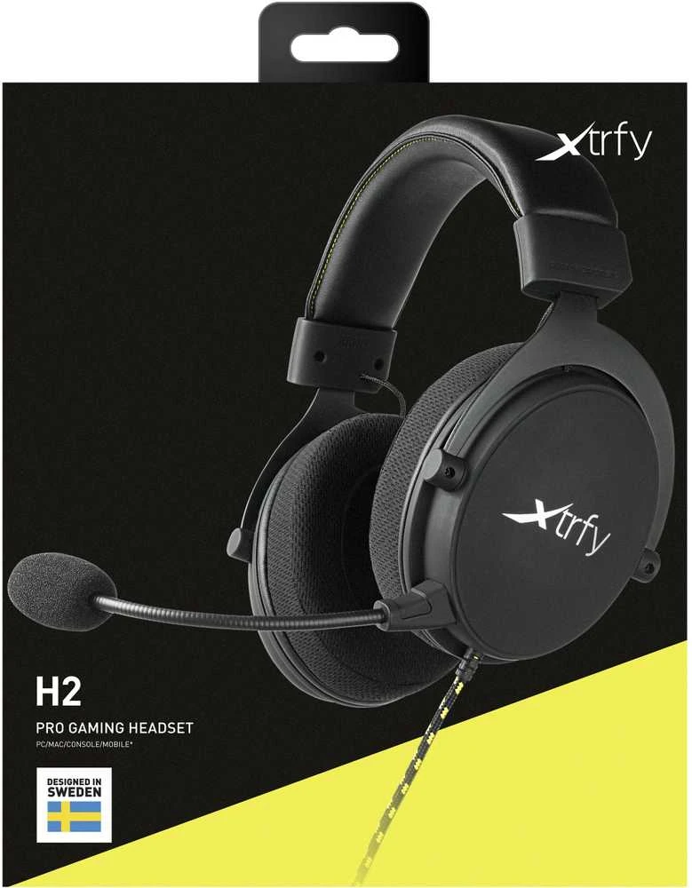 Cherry XTRFY H2 Ausinės CORDED - Juodas