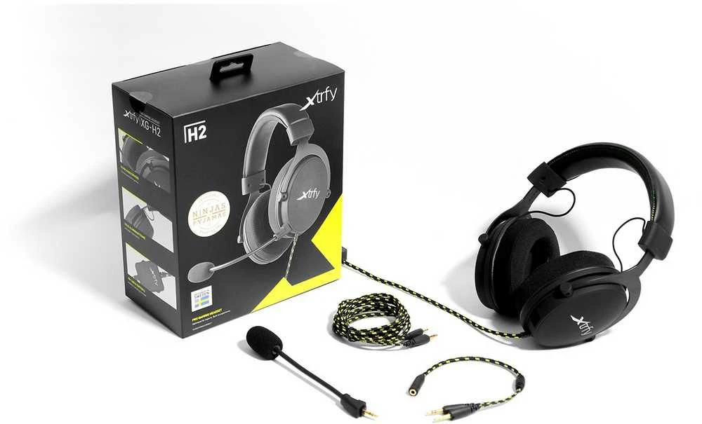 Cherry XTRFY H2 Ausinės CORDED - Juodas