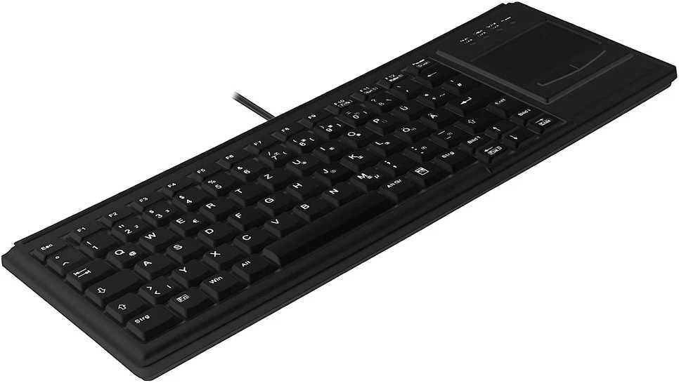 Klaviatūra „Cherry Contour Active KEY Industry 4.0“ kompaktiškas, itin plokščias jutiklinis skydelis